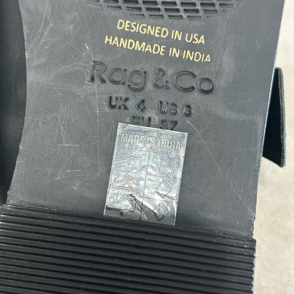 Rag & Co Sandals Women's Size 6 Color Black KELLY Handcrafted Buckle Straps. - Picture 8 of 12